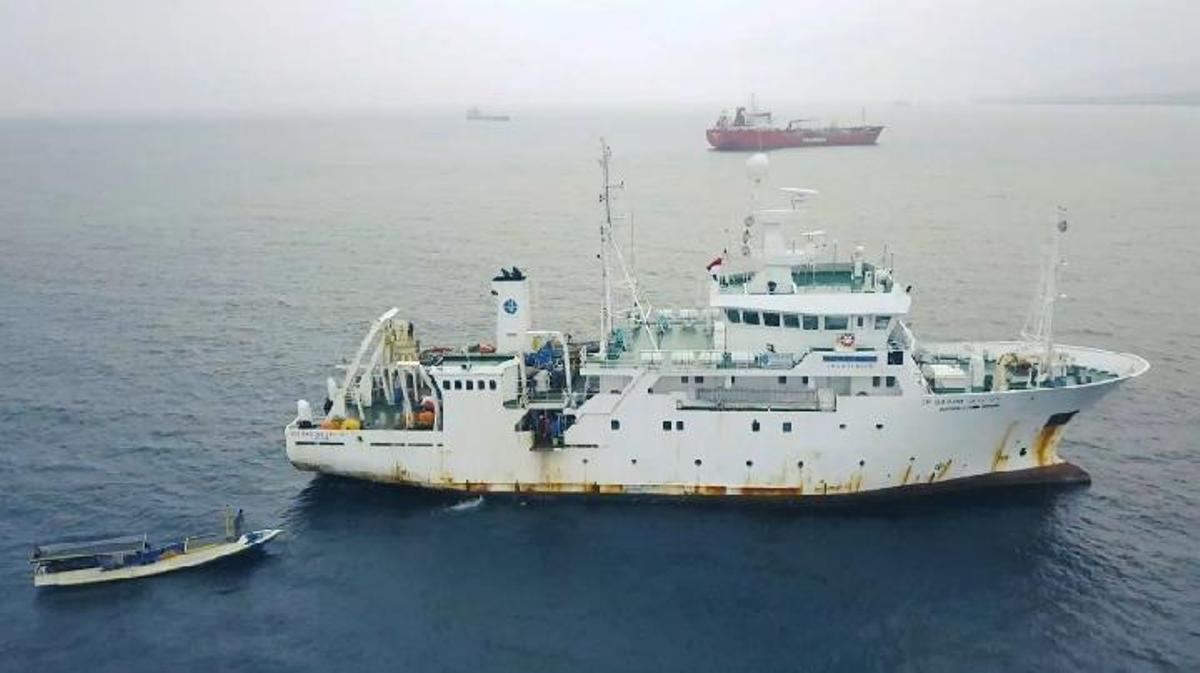 El «Baruna Jaya VIII», uno de los antiguos barcos oceanográficos de Indonesia