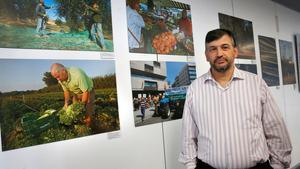 Joan Caball, coordinador nacional d’Unió de Pagesos, en la seu del sindicat a la Zona Franca.