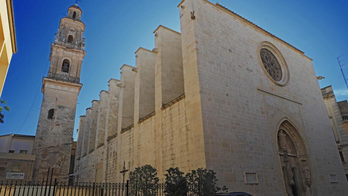 La Colegiata de Gandia, vista desde el solar del &#039;fossar&#039;.