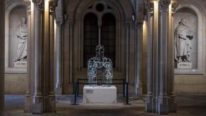 Imagen de la archivo de la UB, cuando acogió una exposición de Jaume Plensa.