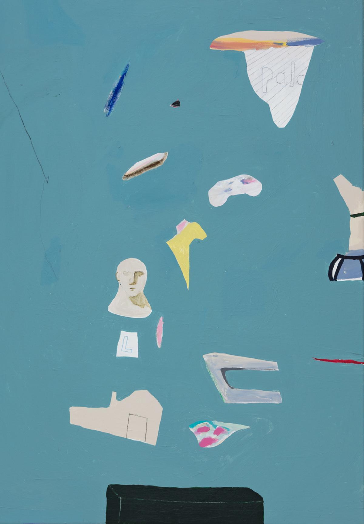 DIEGO MACHARGO Carta, 2018. Acrílico y lápiz sobre tela. 100x69,5cm