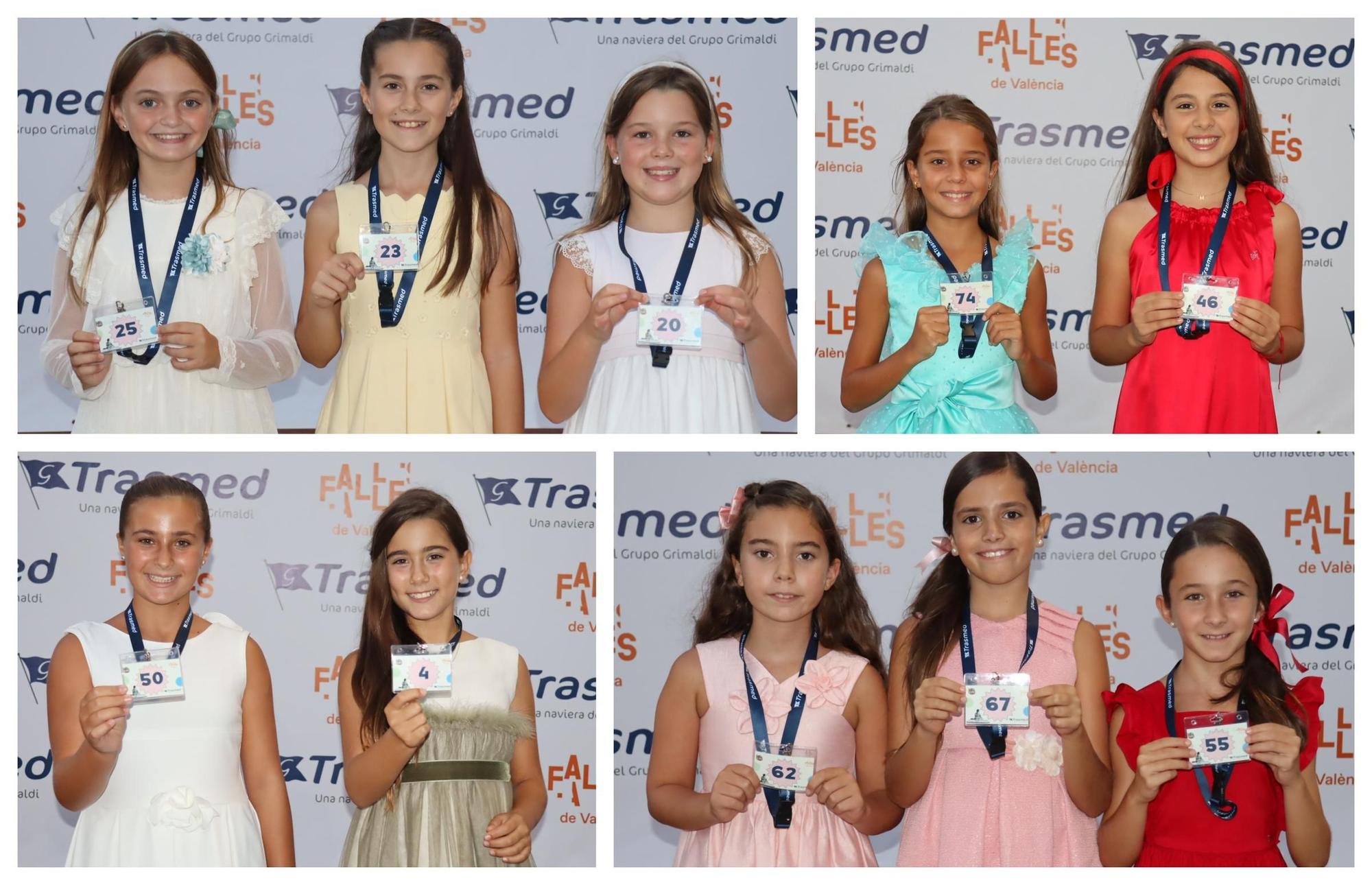 Los &quot;números de la suerte&quot; de las candidatas a Fallera Mayor Infantil de València 2025