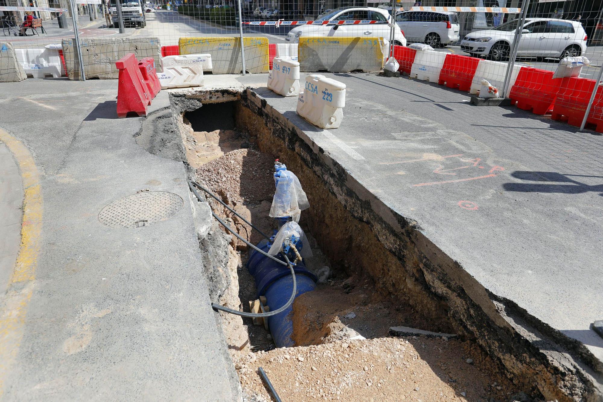 Así avanzan las obras de Peris y Valero