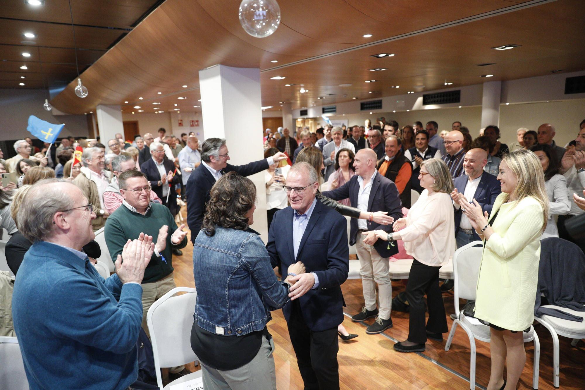 El cierre de campaña del PP en Gijón, en imágenes