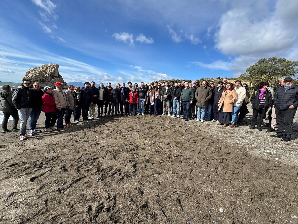 Acto conmemorativo del 89 aniversario de la Desbandá, el pasado febrero en el Peñón del Cuervo.