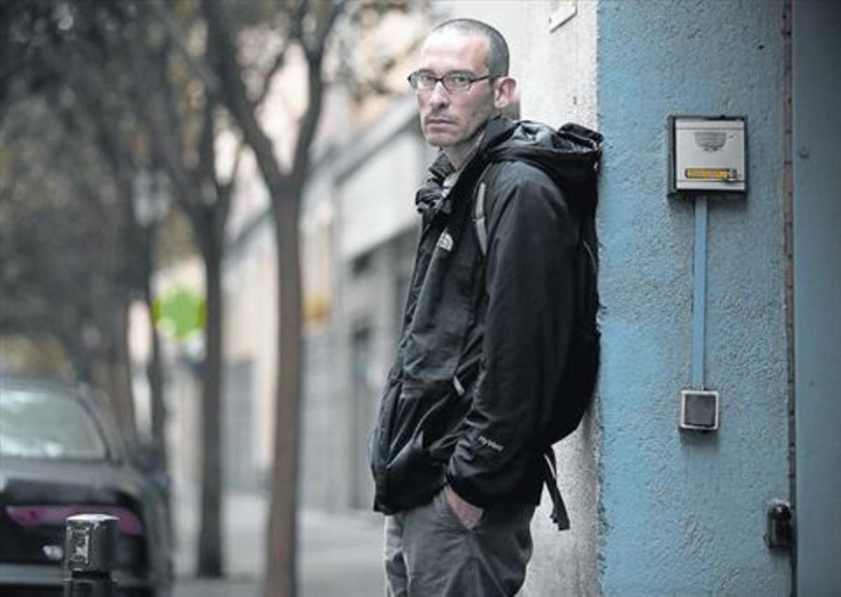 César Rendueles, filòsof a peu de carrer, a Madrid, dimecres passat.