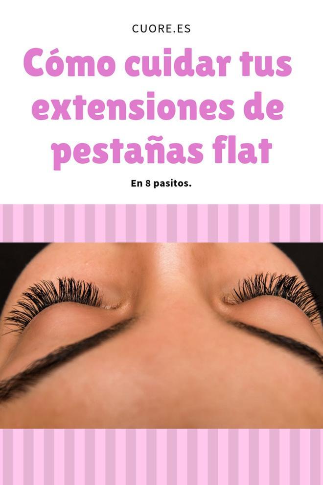 Cómo cuidar tus extensiones de pestañas flat