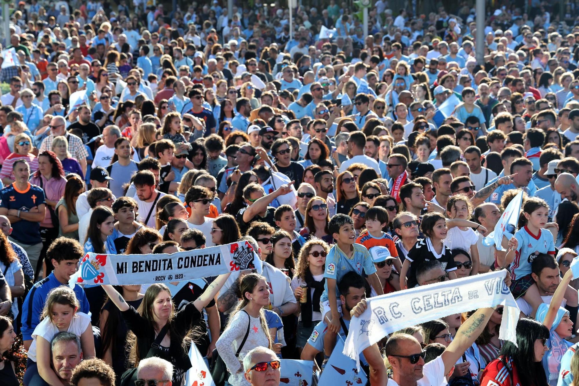 El Celta celebra por todo lo alto su llegada a Europa