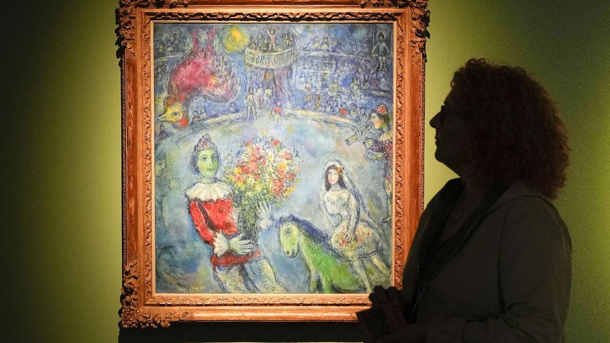 La exposición de Chagall, en el Palau Martorell.