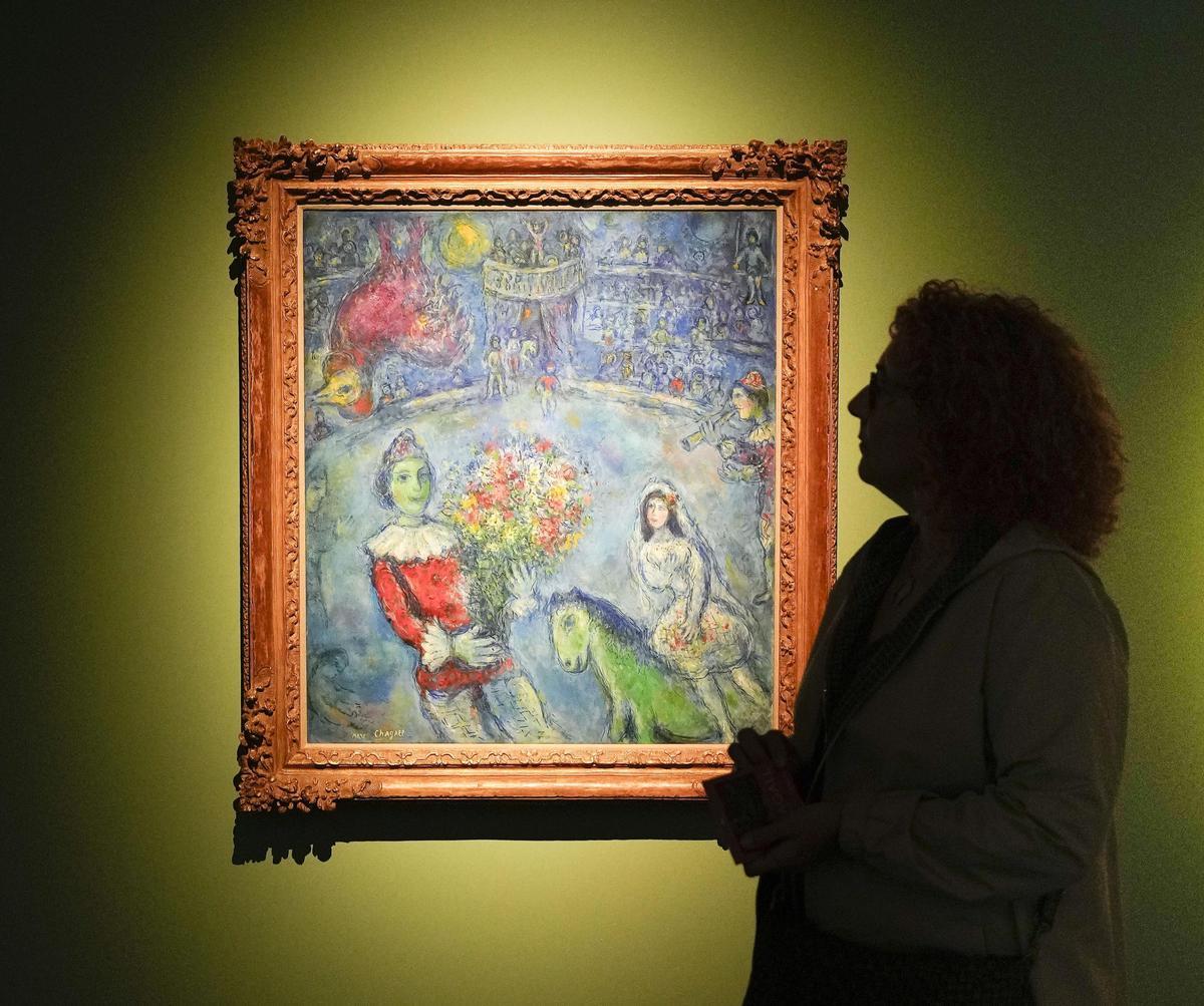 La exposición de Chagall, en el Palau Martorell.