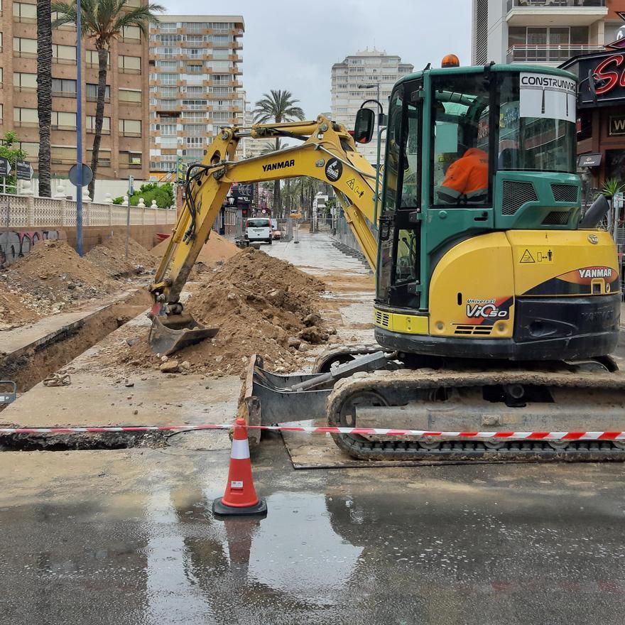 Obras en la 'zona guiri' de Benidorm