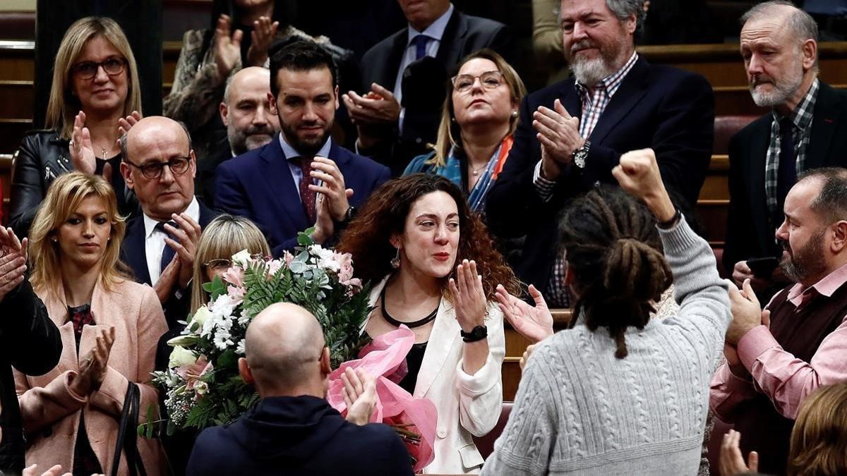 La diputada del grupo de Unidas Podemos Aina Vidal