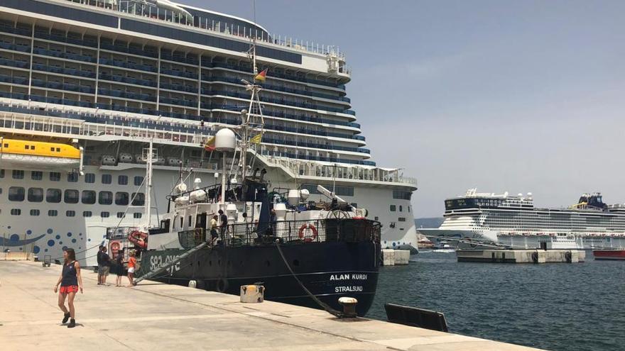 Die &quot;Alan Kurdi&quot; am Samstag (13.7.) im Hafen von Palma de Mallorca