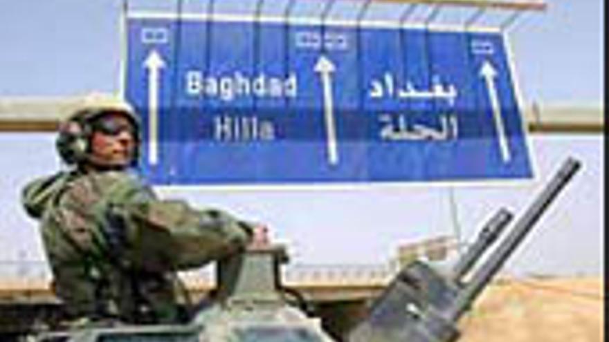 Las fuerzas de Estados Unidos dan un &quot;empujón final&quot; hacia Bagdad