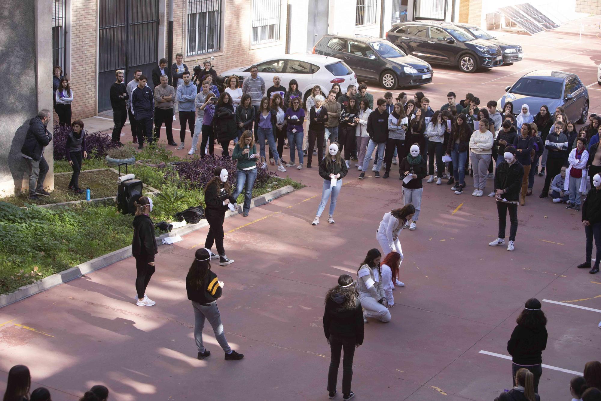 Una performance para visibilizar la lucha contra la violencia machista