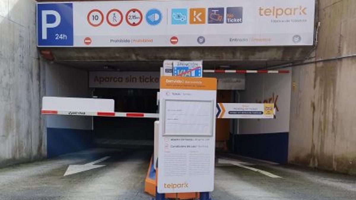 Aparcamiento Telpark de la Fábrica de Tabacos.