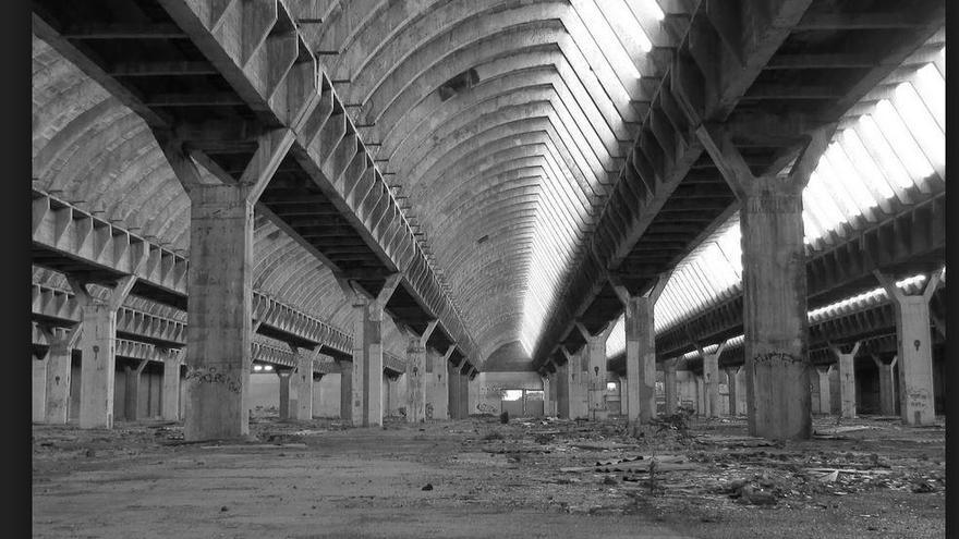 Interior de la antigua fábrica.