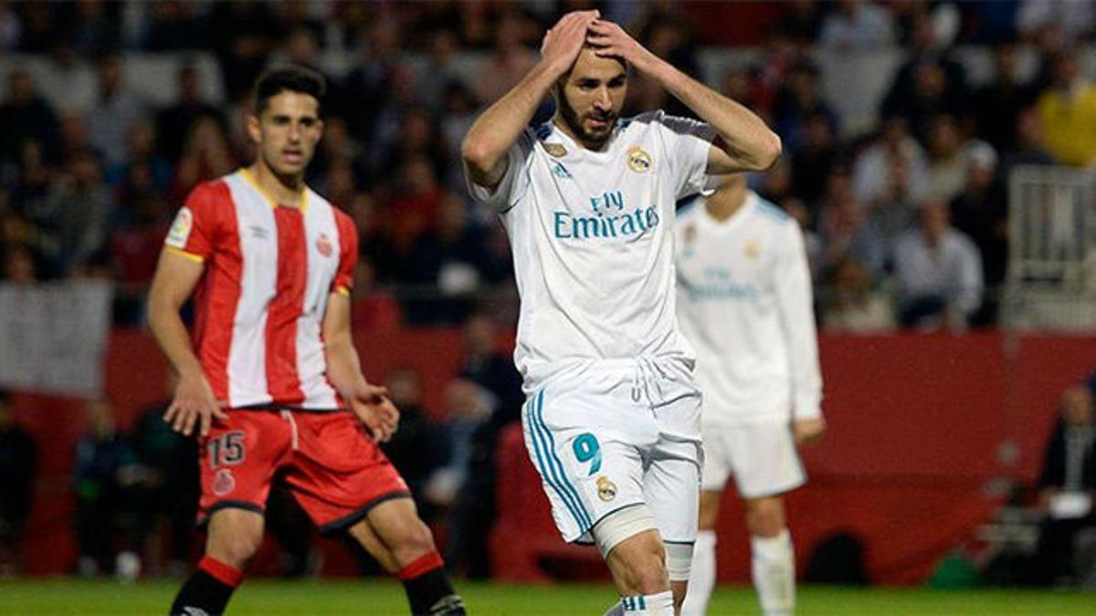 LALIGA | Girona - Real Madrid (2-1): Benzema falló una ocasión clarísima