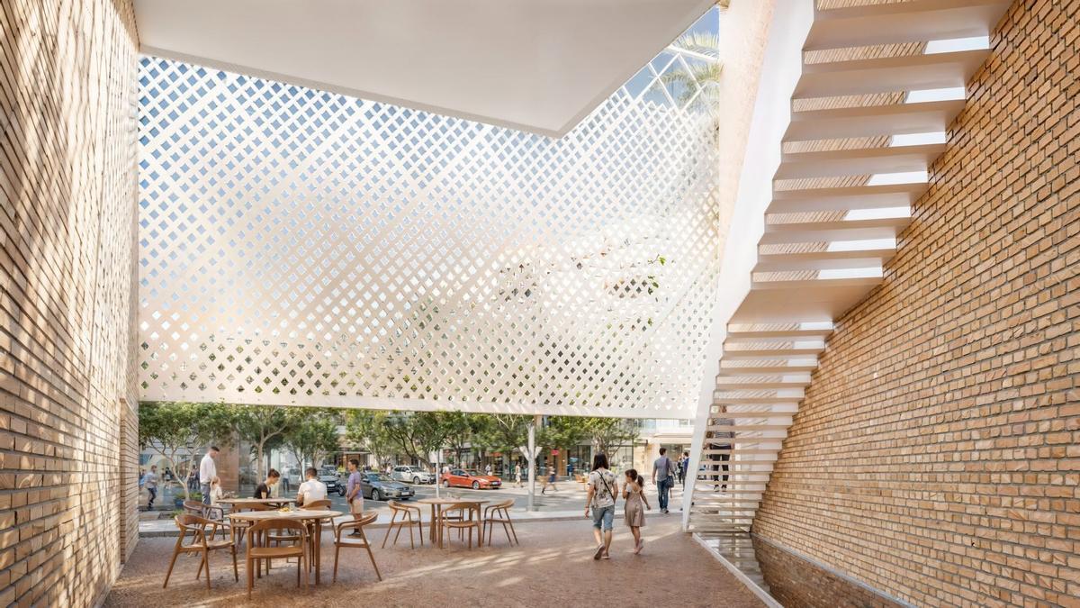 Imagen virtual de la Mezquita en Sevilla.