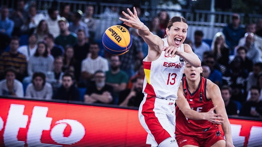 La valenciana Sandra Ygueravide es un referente de la selección nacional de baloncesto 3x3