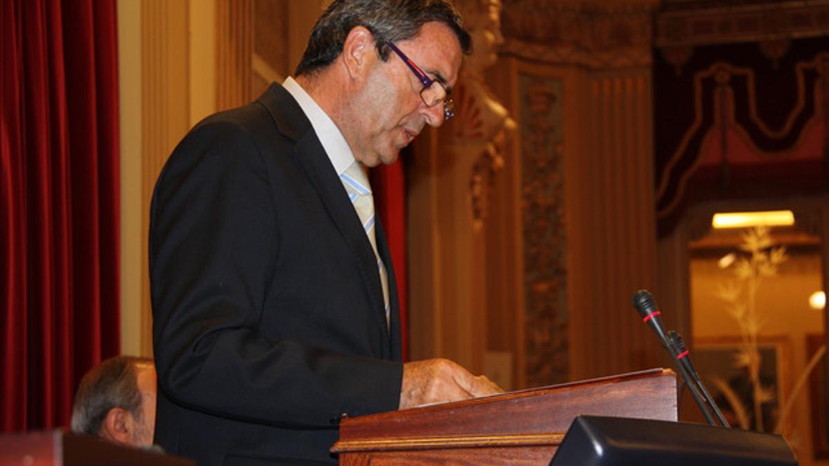 El presidente del Parlamento balear, Pere Rotger, durante un pleno.