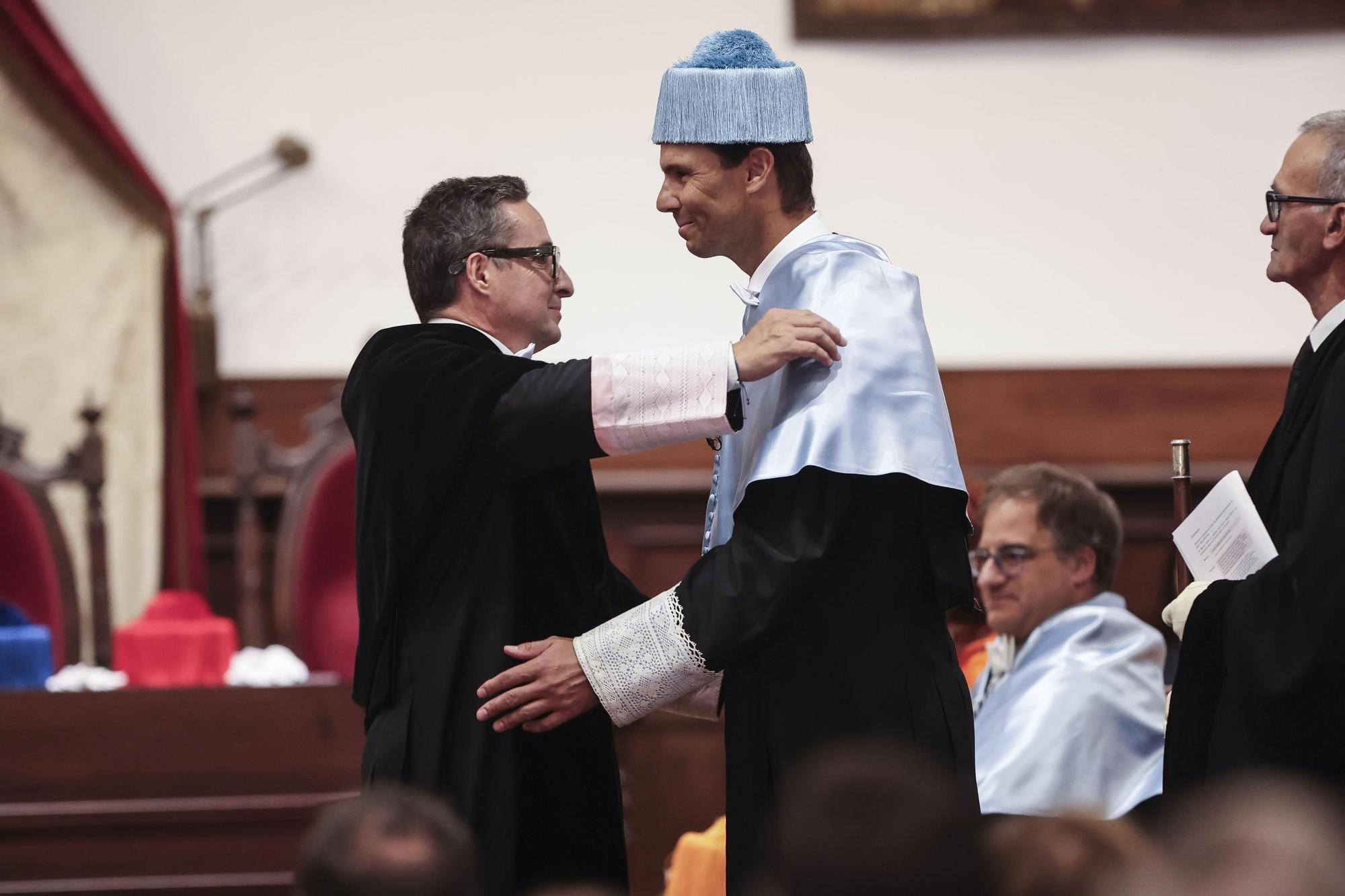 Rafa Nadal, investido doctor 'honoris causa' por la Universidad de Salamanca