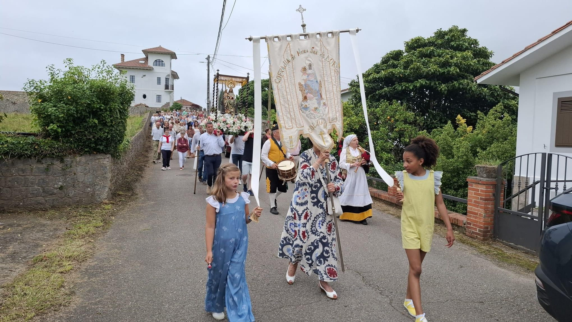 Procesión de Nuestra Señora de Loreto en Colunga