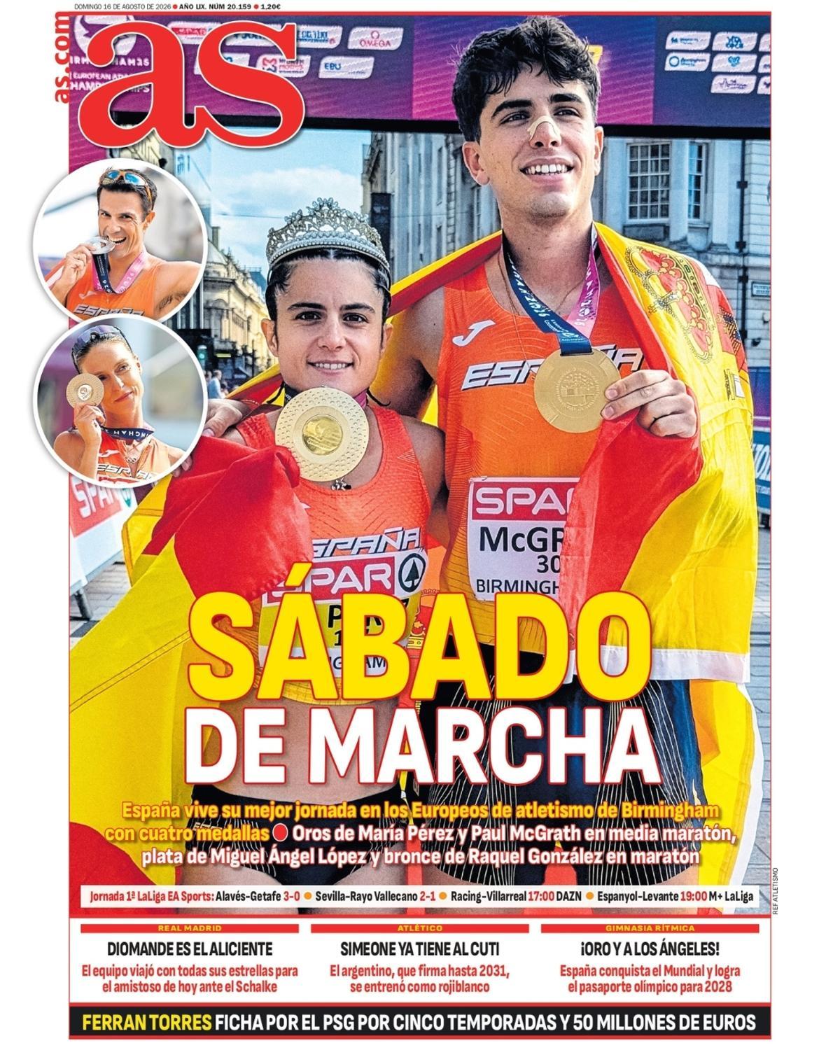 Las portadas de la prensa deportiva de hoy