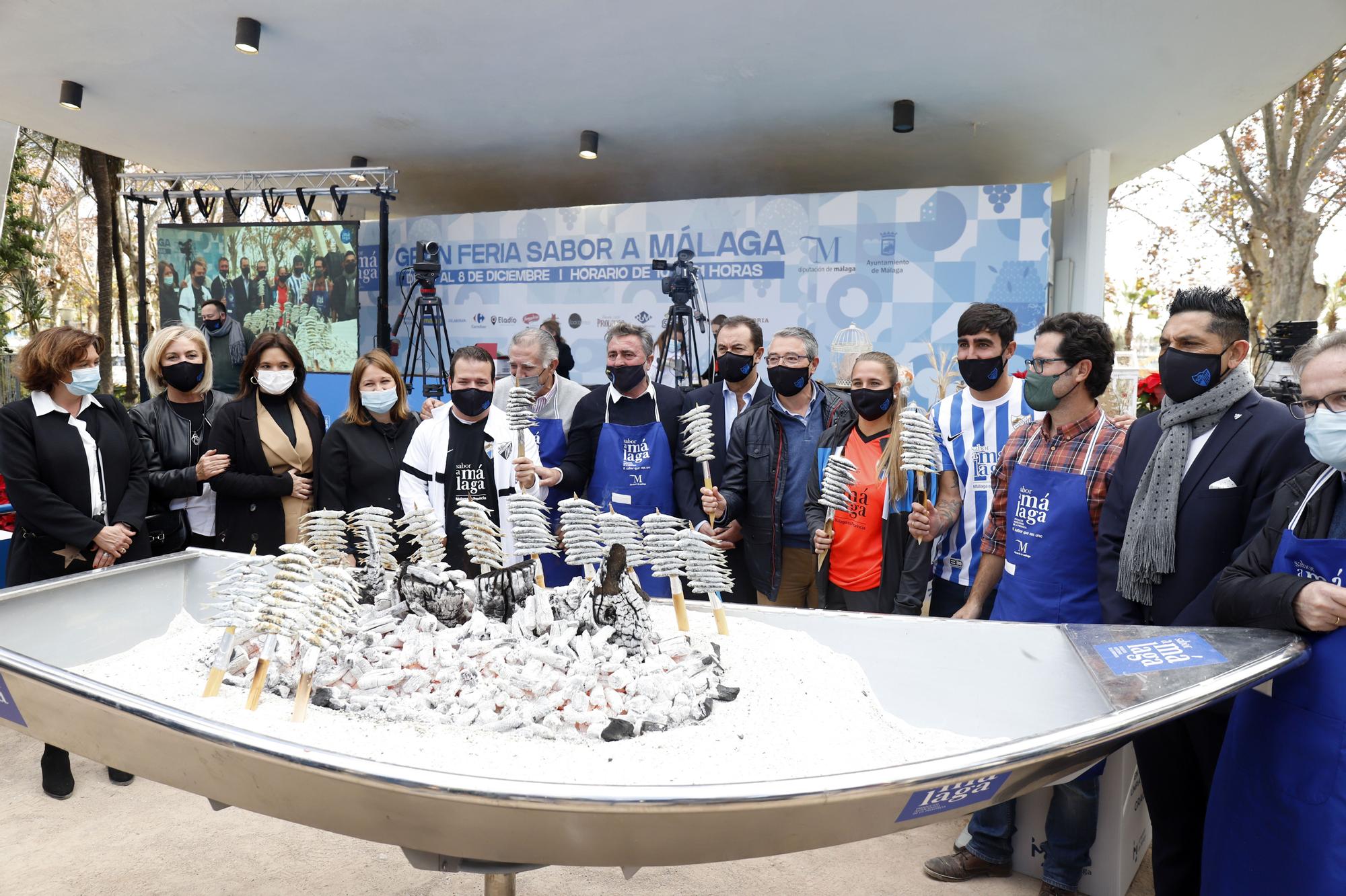 Visita del Málaga CF a la Feria Sabor a Málaga