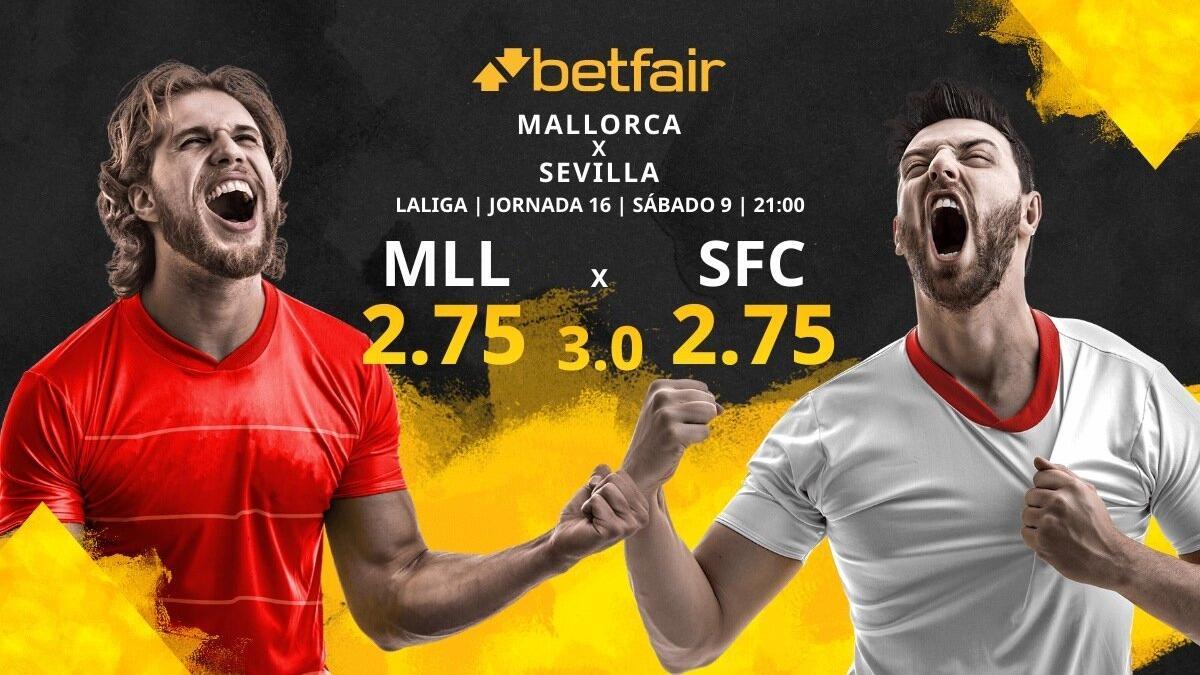 RCD Mallorca vs. Sevilla FC: horario, TV, estadísticas, clasificación y pronósticos