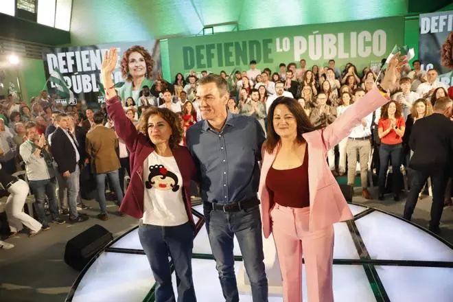 El PSOE arropa a Sánchez y Montero en su acto político en Córdoba