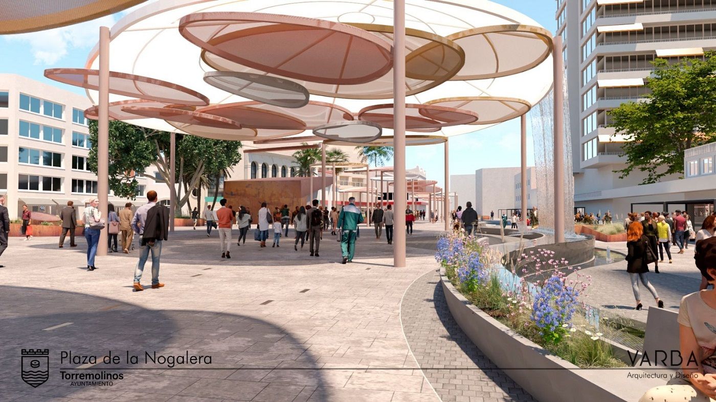 Proyecto de remodelación de la plaza de La Nogalera de Torremolinos.