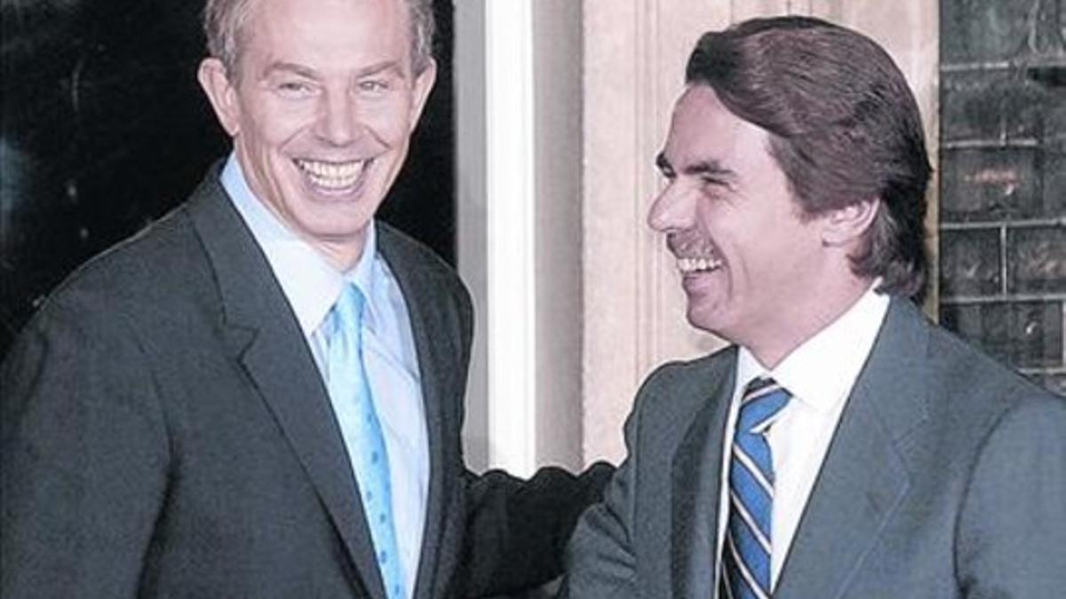 Tony Blair y Josep María Aznar, en el 2003.