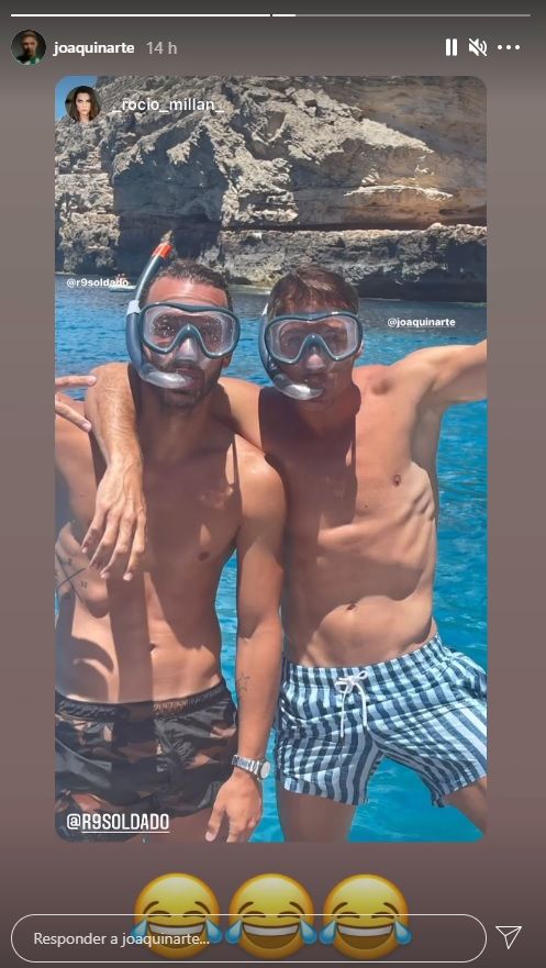 Los futbolistas Joaquín Sánchez y Roberto Soldado de vacaciones en Ibiza