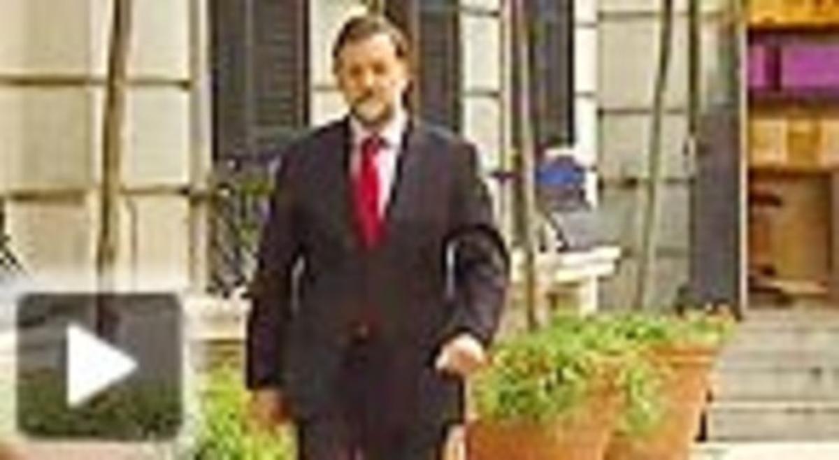 Imatge de Rajoy, al vídeo de La Sexta dels altercats del Calderón. Imatge de Rajoy, al vídeo de La Sexta dels altercats del Calderón.