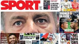 La bronca de Flick copa portadas