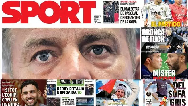 La bronca de Flick copa portadas