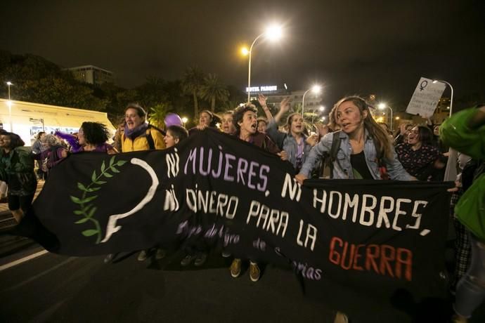 08.03.19. Las Palmas de Gran Canaria. Manifestación Día de la Mujer 8M. Foto Quique Curbelo