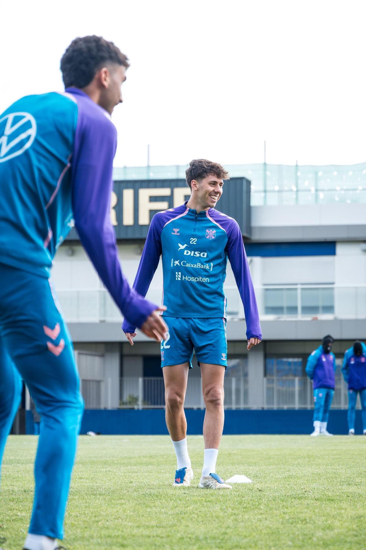 Gastón Valles, en un entrenamiento.