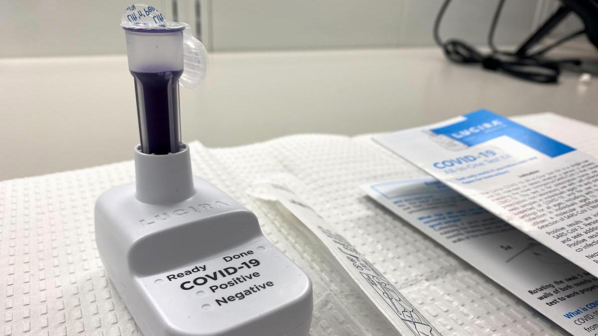 Un nuevo kit de prueba para el autodiagnóstico de coronavirus.