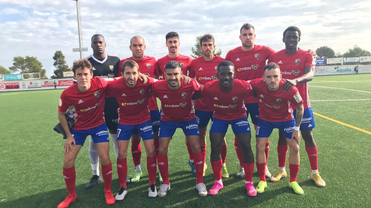 Once inicial del Teruel frente a la Peña Deportivo.