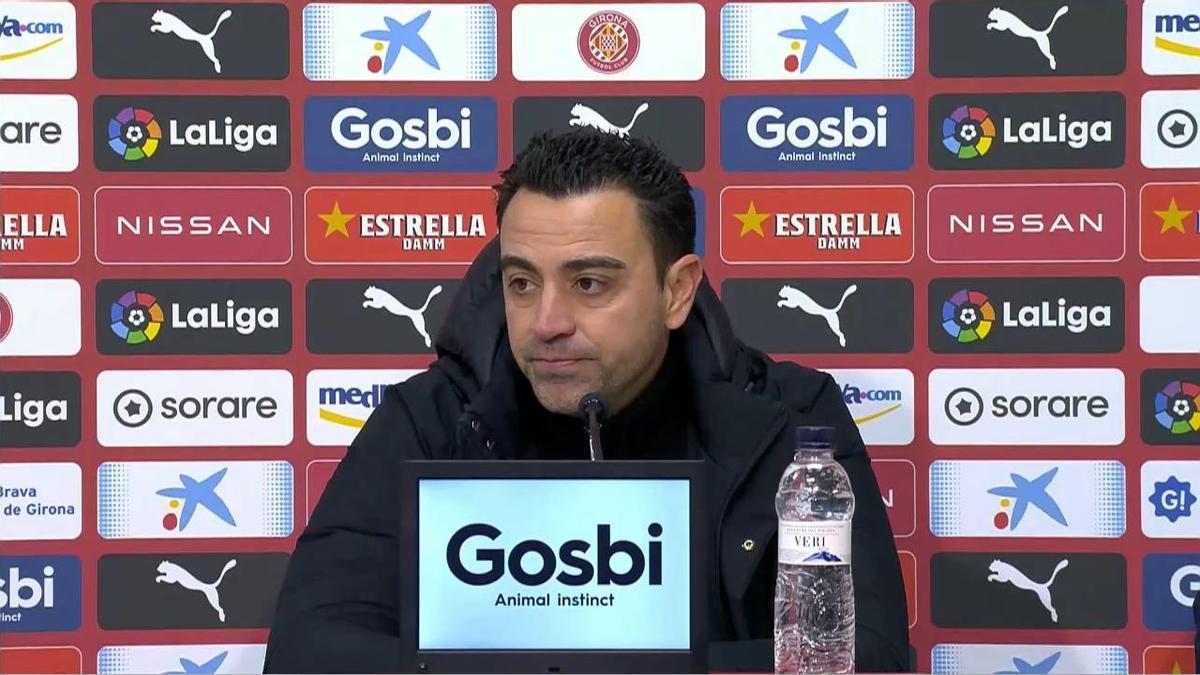 Xavi Hernández, tras la victoria ante el Girona: "Hay que valorar de donde veníamos"