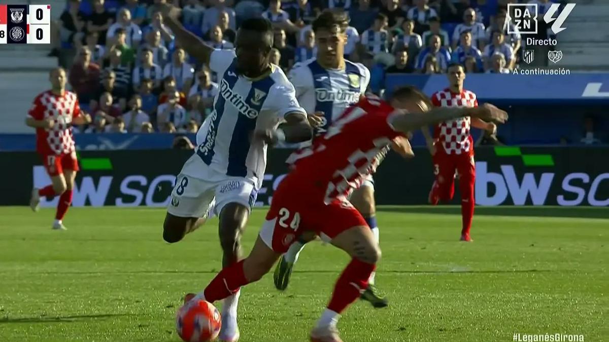La expulsión de Cissé ante el Girona