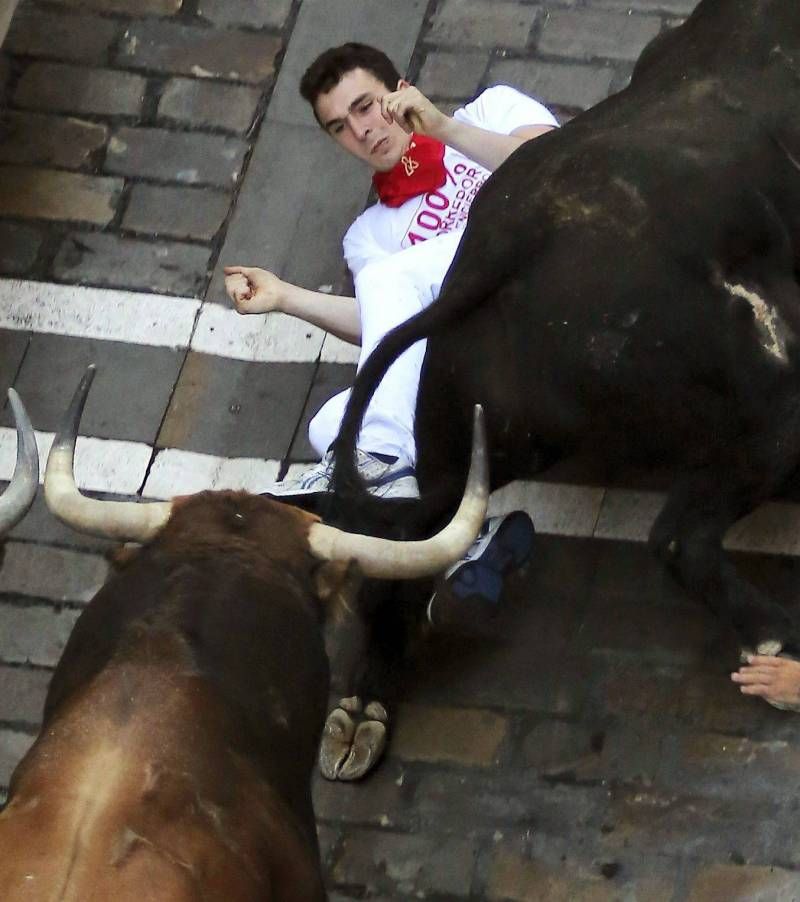 Encierro del cuarto día de las fiestas