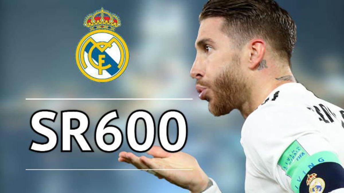 El Sergio Ramos más goleador ingresa en el club de los 600