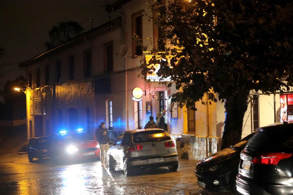 Control policial en Gijón a las carreras ilegales