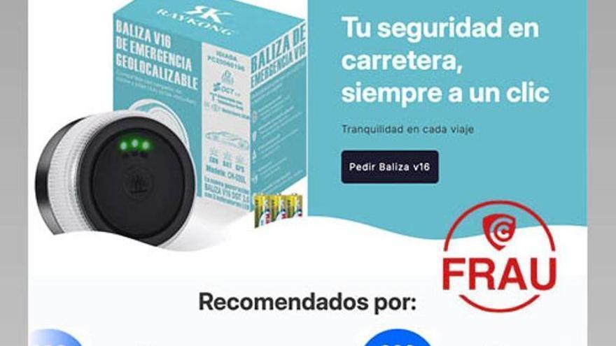 Detectada l’‘estafa de la V16’: una web suplanta un distribuïdor legítim de balises i no te l’envien