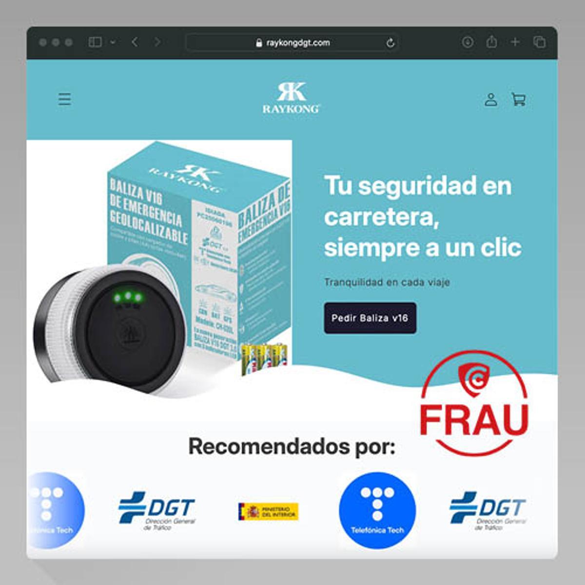 Imatge de l’anunci fraudulent detectat per Ciberseguretat