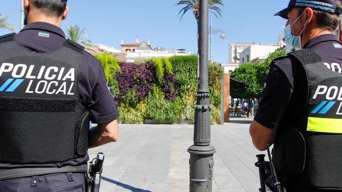 Imagen de archivo de agentes de la Policía Local de Cáceres.