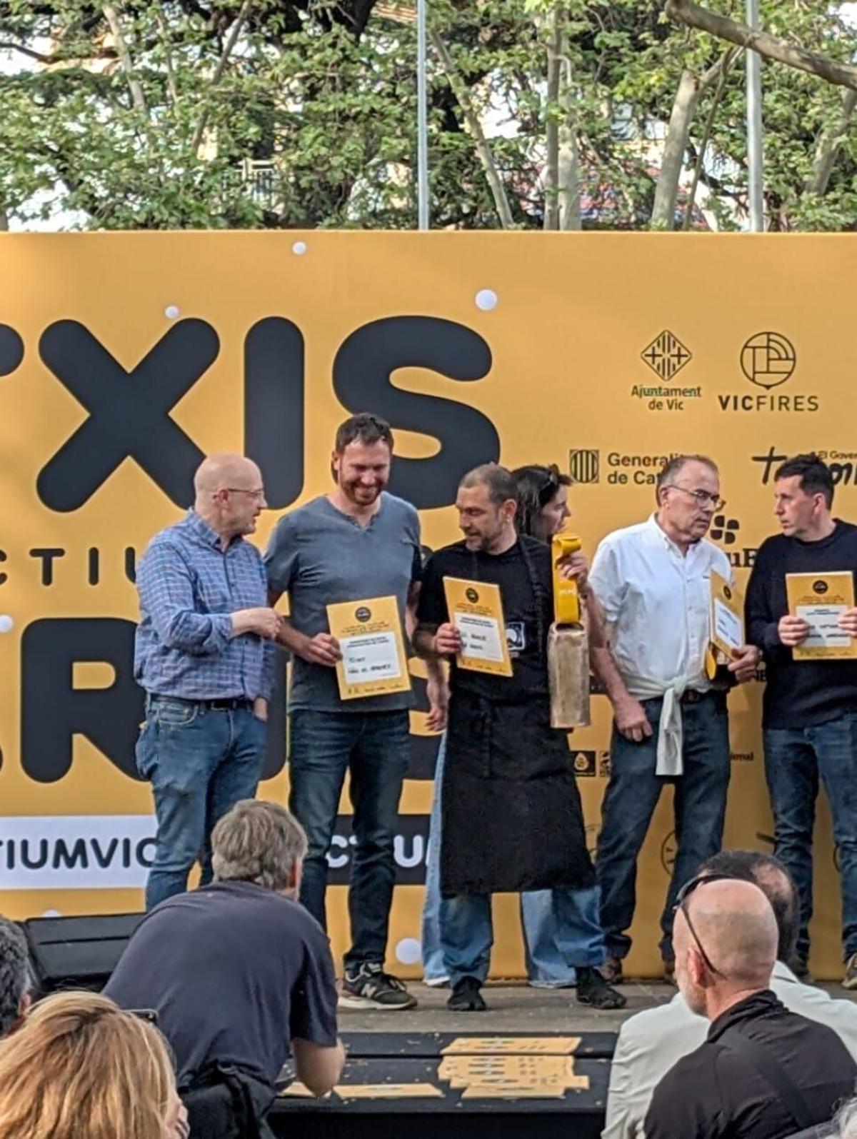 El podi de Vic on va pujar el Mas Roquet de Maçanet de Cabrenys.